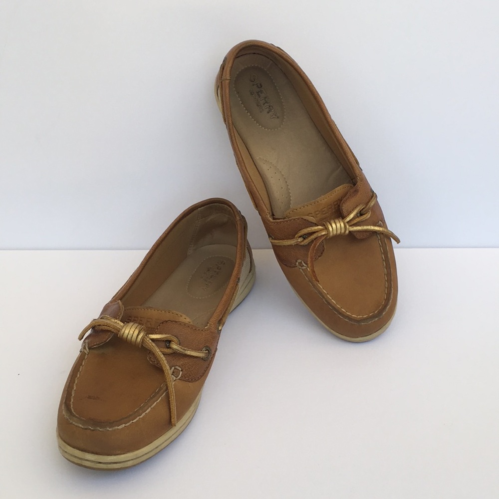 SPERRY leather top sider boat shoe